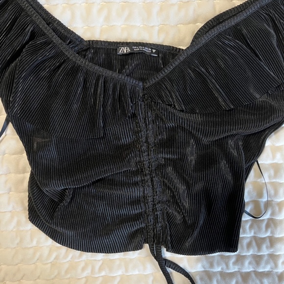 Super cute butterfly sleeve ribbed top - Picture 4 of 8